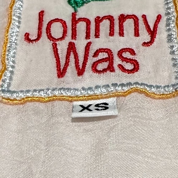 JOHNNY WAS Tunic Top Embroidered Peach Size XS Preppy Boho Travel Comfort - Picture 3 of 13